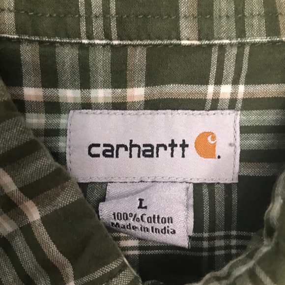 Carhartt Short Sleeves Button Up plaid Shirt - Picture 5 of 8